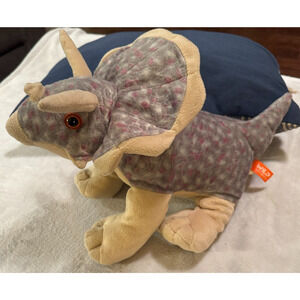 Wild Republic Dinosauria II Triceratops Stuffed Animal dinosaur 12" Plush